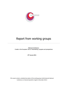 Working Group Report