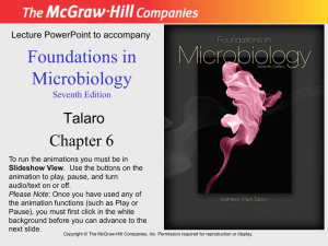 Foundations in Microbiology Chapter 6 Talaro