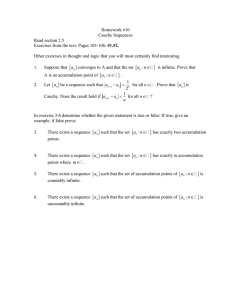 HW #10 - Cauchy Sequences