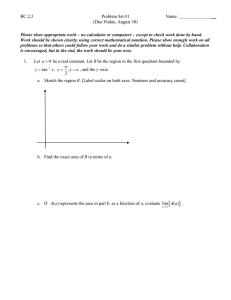 BC 2,3 Problem Set #1 Name: ______________ (Due Friday, August 30)