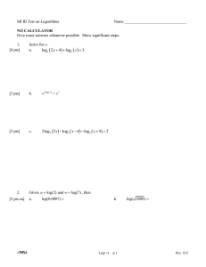 Log Exam Section 2