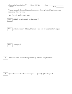 Vector Exam Sec. 1