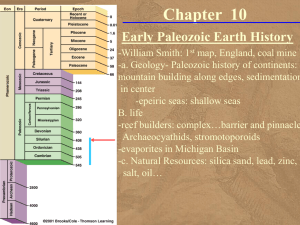 Chapter  10 Early Paleozoic Earth History