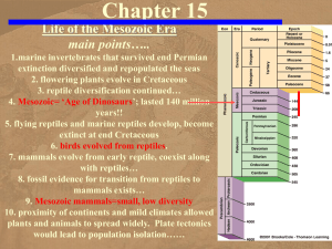 Chapter 15 - Mesozoic Life