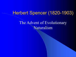 Herbert Spencer Presentation