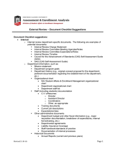 FY17 External Review Document Checklist Suggestions