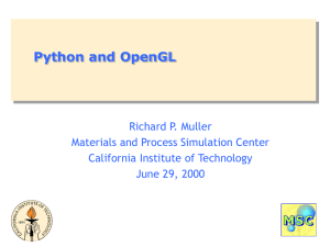 Python and OpenGL