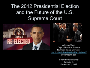 The 2012 Election and the Future of the Supreme Court