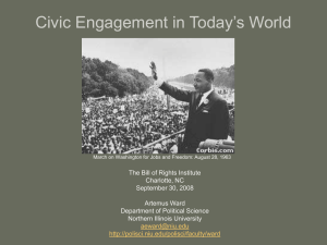 Civic Engagement in Today's World
