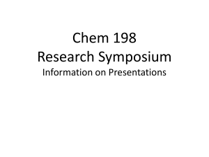 11/21 Powerpoint presentation on poster preparation and C198 Research Symposium