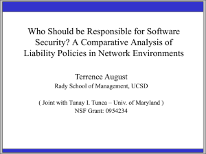 Who Should be Responsible for Software Security? A Comparative Analysis of