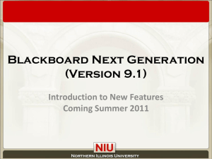 Blackboard NG Introduction - 15 mins. [PPT]