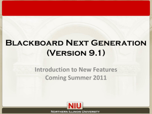 Blackboard NG Introduction - 15 min. [PPTX]