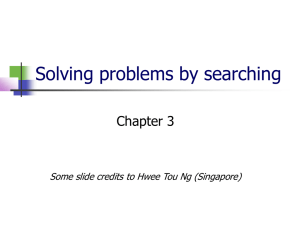 Solving problems by searching Chapter 3