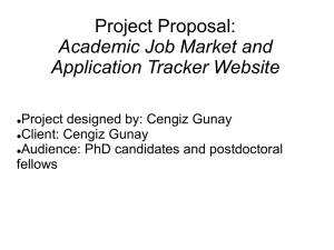 Project Proposal: Academic Job Market and Application Tracker Website