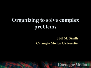 Nov 22, 2013 Organizing to Solve Complex Problems Powerpoint