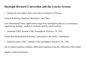Convection and Lorenz Model powerpoint