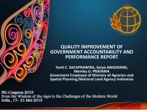 QUALITY IMPROVEMENT OF GOVERNMENT ACCOUNTABILITY AND PERFORMANCE REPORT