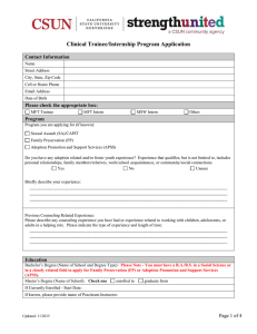Counselor Application