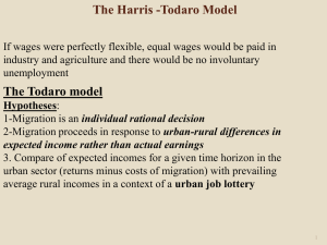 The Harris Todaro Model