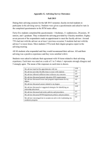 Student Advising Survey