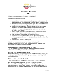 Research Assistant FAQ