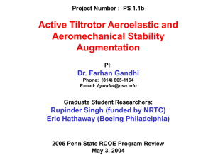 Active Tiltrotor Aeroelastic and Aeromechanical Stability Augmentation