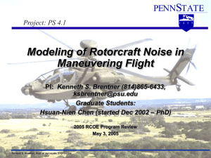 Modeling of Rotorcraft Noise in Maneuvering Flight