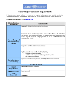 Project Extension Request Form