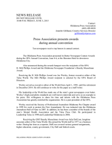 2014 Awards News Release