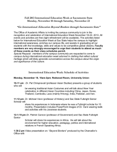 Fall 2013 International Education Week at Sacramento State