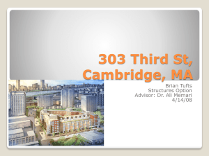 303 Third St, Cambridge, MA Brian Tufts Structures Option
