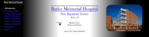Butler Memorial Hospital New Inpatient Tower Butler, PA Matthew Geary
