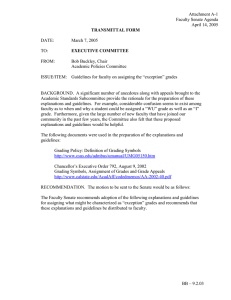 Attachment A-1  Faculty Senate Agenda April 14, 2005