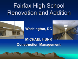 Fairfax High School Renovation and Addition M F