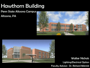 Hawthorn Building Penn State Altoona Campus Altoona, PA Walter Nichols