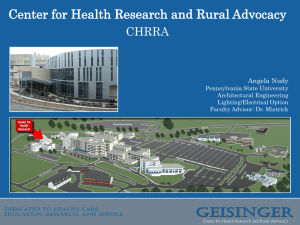 Center for Health Research and Rural Advocacy CHRRA Angela Nudy