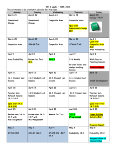 4th 9 weeks Calendar Updated