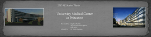 University Medical Center at Princeton 2010 AE Senior Thesis