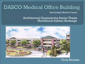 Architectural Engineering Senior Thesis Mechanical System Redesign Chris Nicolais Saint Joseph Medical Center