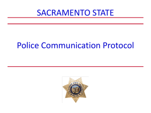police communication protocol detailed report
