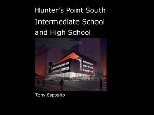 Hunter’s Point South Intermediate School and High School Tony Esposito