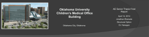 Oklahoma University Children’s Medical Office Building AE Senior Thesis Final