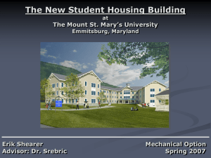 The New Student Housing Building