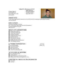 Mark's Resume