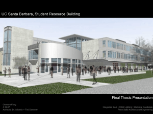 UC Santa Barbara, Student Resource Building Final Thesis Presentation
