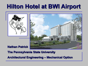 Hilton Hotel at BWI Airport Nathan Patrick The Pennsylvania State University