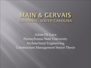 Adam De Luca Pennsylvania State University Architectural Engineering Construction Management Senior Thesis