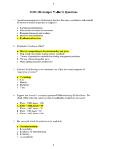Sample Exam Questions