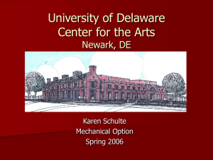 University of Delaware Center for the Arts Newark, DE Karen Schulte